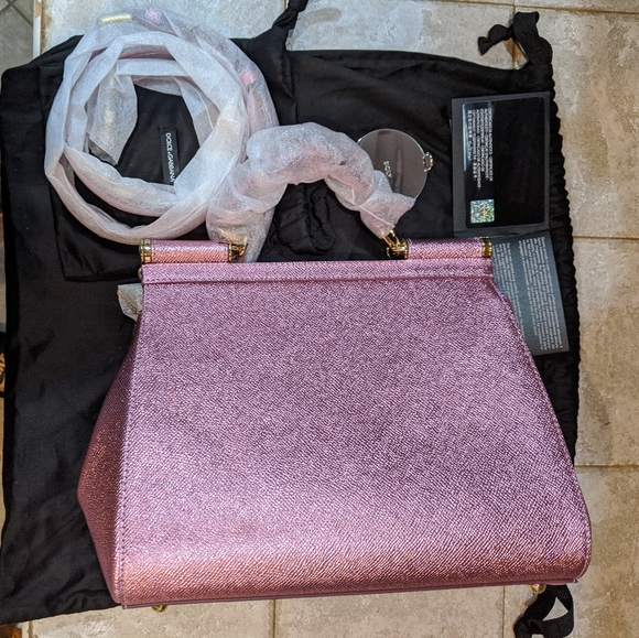 New Dolce & Gabbana Top Handle Leather Satchel - Picture 5 of 8